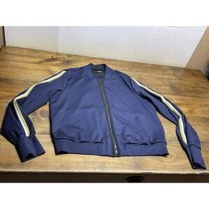 ULTRACOR Jacket Womens XL Blue With Stripes Athletic Training Workout Track